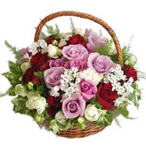 buy Arrangement of Mix colour Beautiful roses online http://www.myflowergift.com/best-sellers/flower-baskets/arrangement-of-mix-colour-roses-529.html Fruit Flower Basket, Rose Basket, Flower Boxes, Basket Flower Arrangements, Beautiful Flower Arrangements, Floral Arrangements, Online Flower Delivery, Fresh Flower Delivery, Send Flowers Online