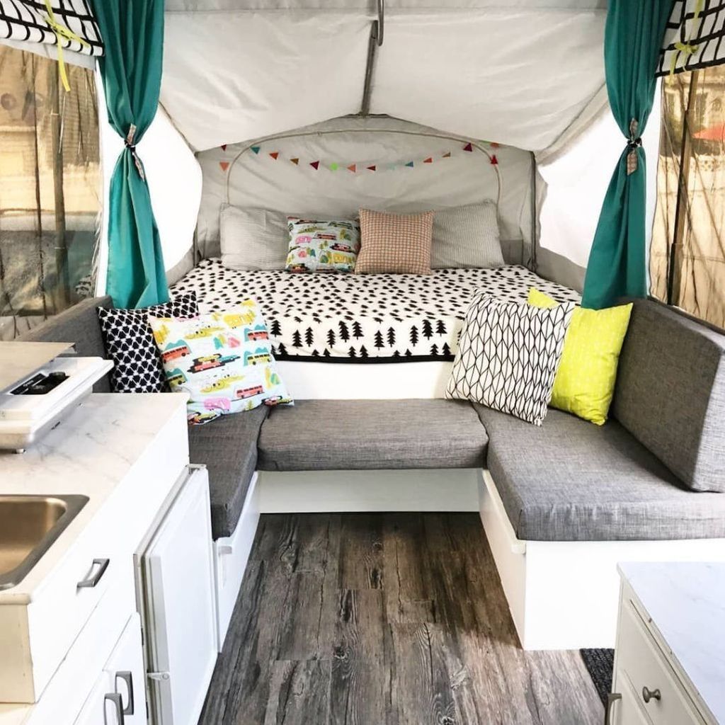 48 Shabby Chic Trailer Makeover Renovation Ideas | Camper makeover