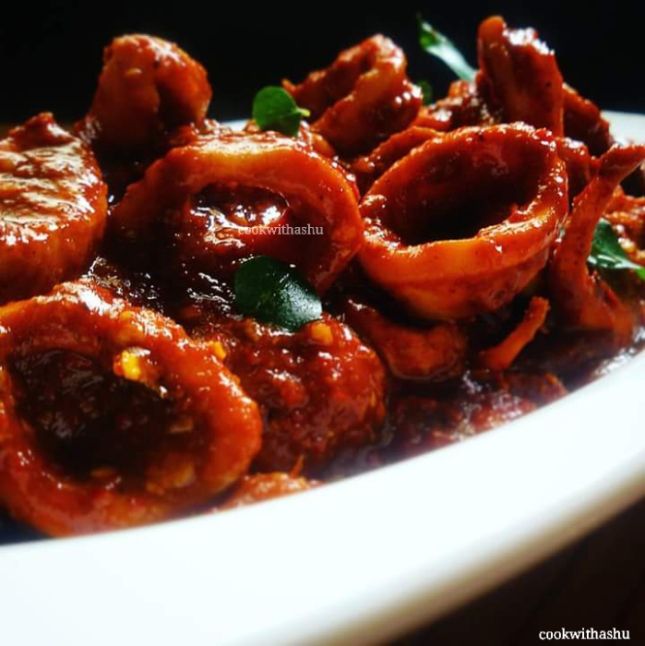 Squid Ghee Roast SQUID GHEE ROAST | Food, Roast, Italian recipes