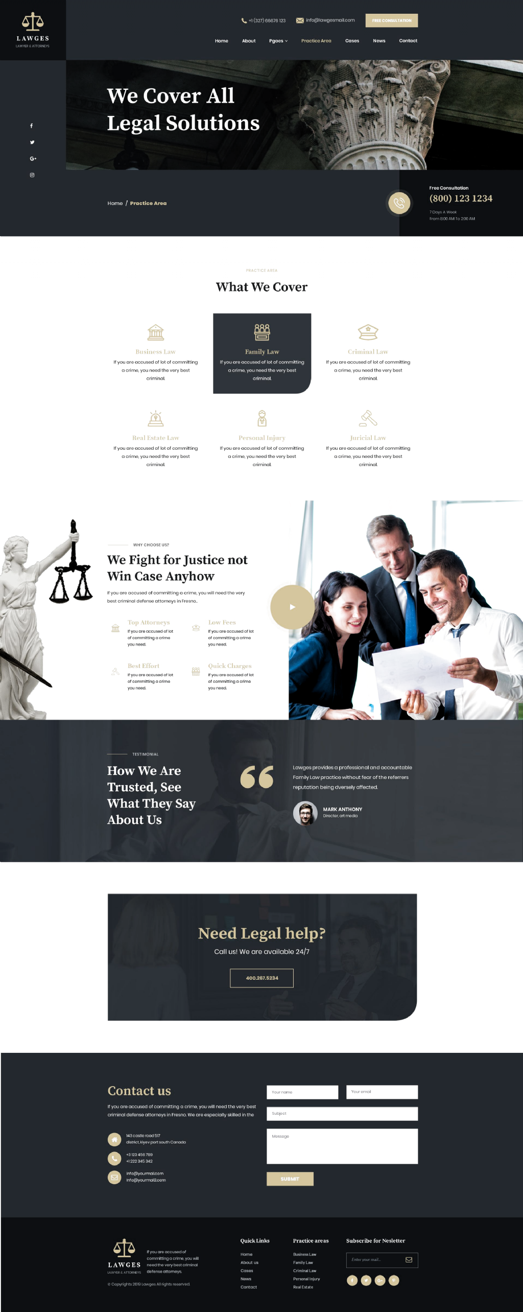 Lawges Lawyer and Law Firm PSD Template Ad Law, Lawyer, Lawges, 