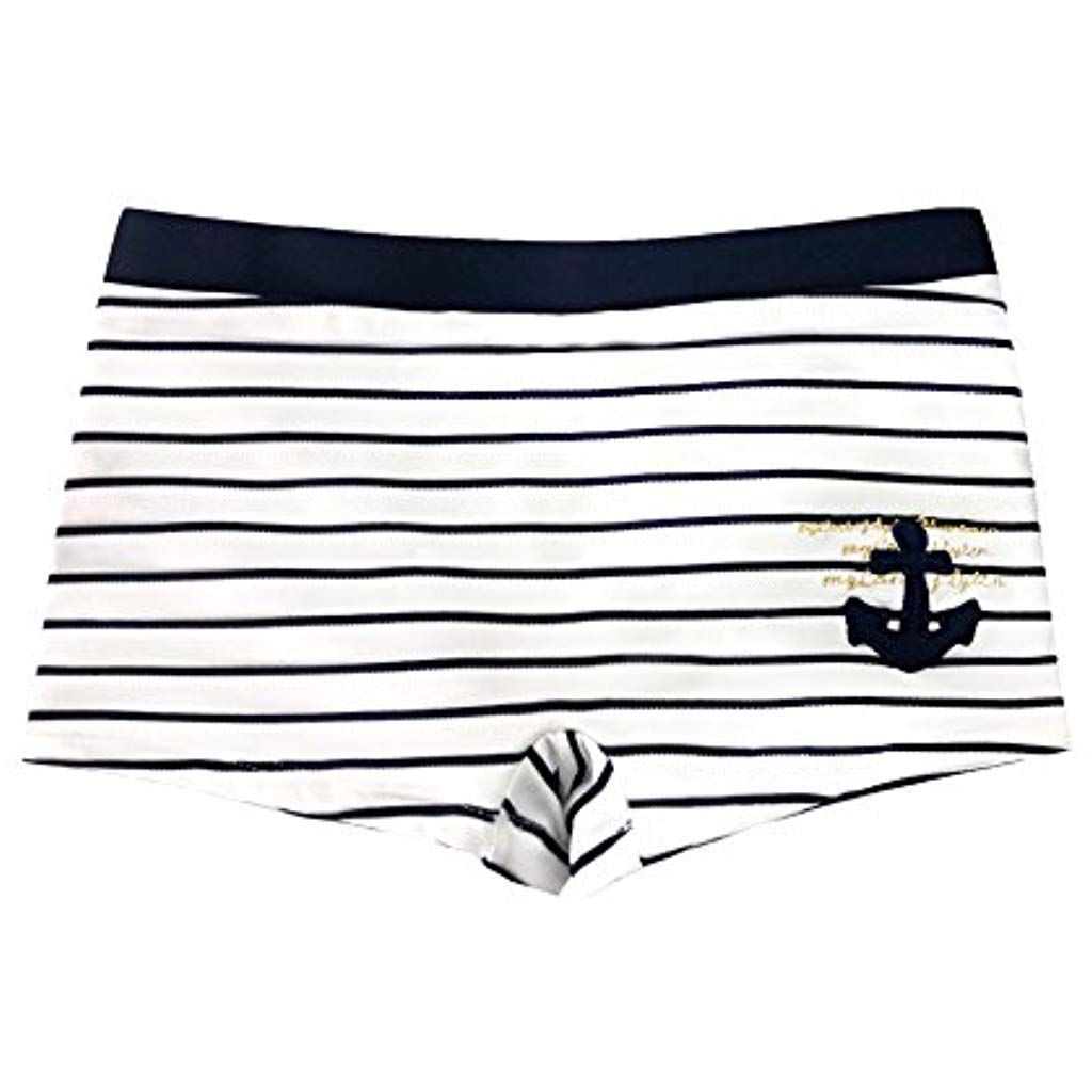 Aquarti Boys Swimming Trunks Contrast Stripe Boxer