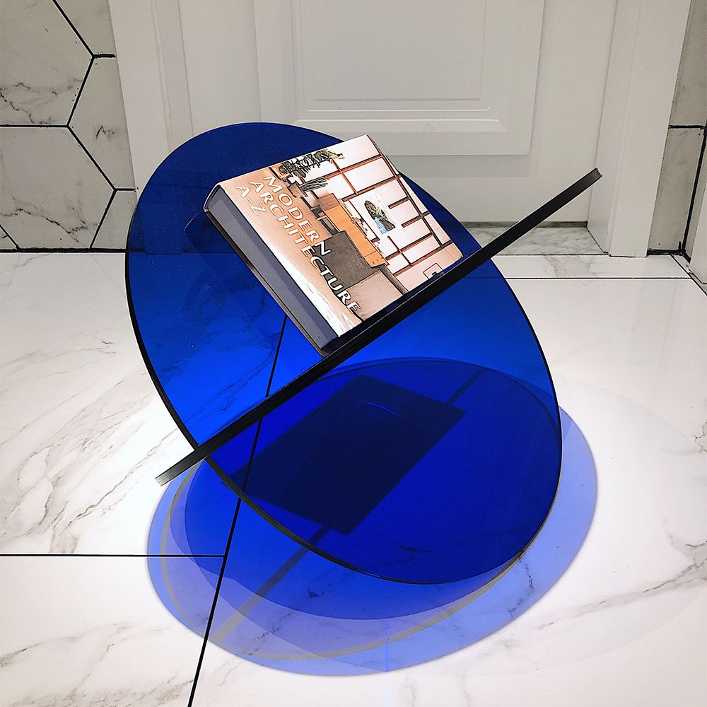 Free Shipping On 15 7 Modern Acrylic Standing Magazine Rack In Blue free-shipping-on-15-7-modern-acrylic-standing-magazine-rack-in-blue