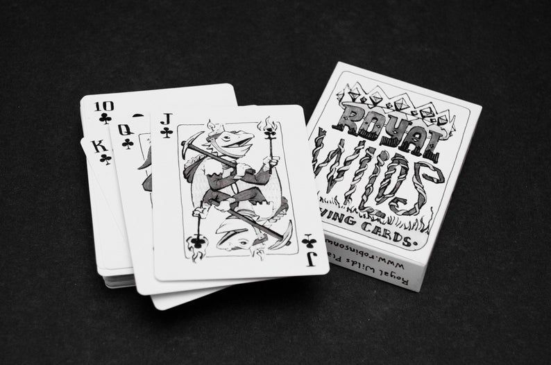 Royal Wilds Illustrated Playing Cards Poker Cards Deck Of Etsy Deck Of Cards Custom Deck Of Cards Drawing Challenge