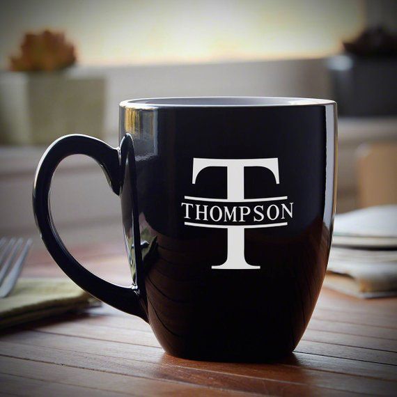 Oakmont Black Personalized Coffee Mug Coffee Lover Gift Etsy in 2021