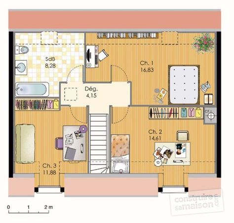 Maison BBC BBC - plan de maison a etage moderne Maison BBC BBC - plan de maison a etage moderne