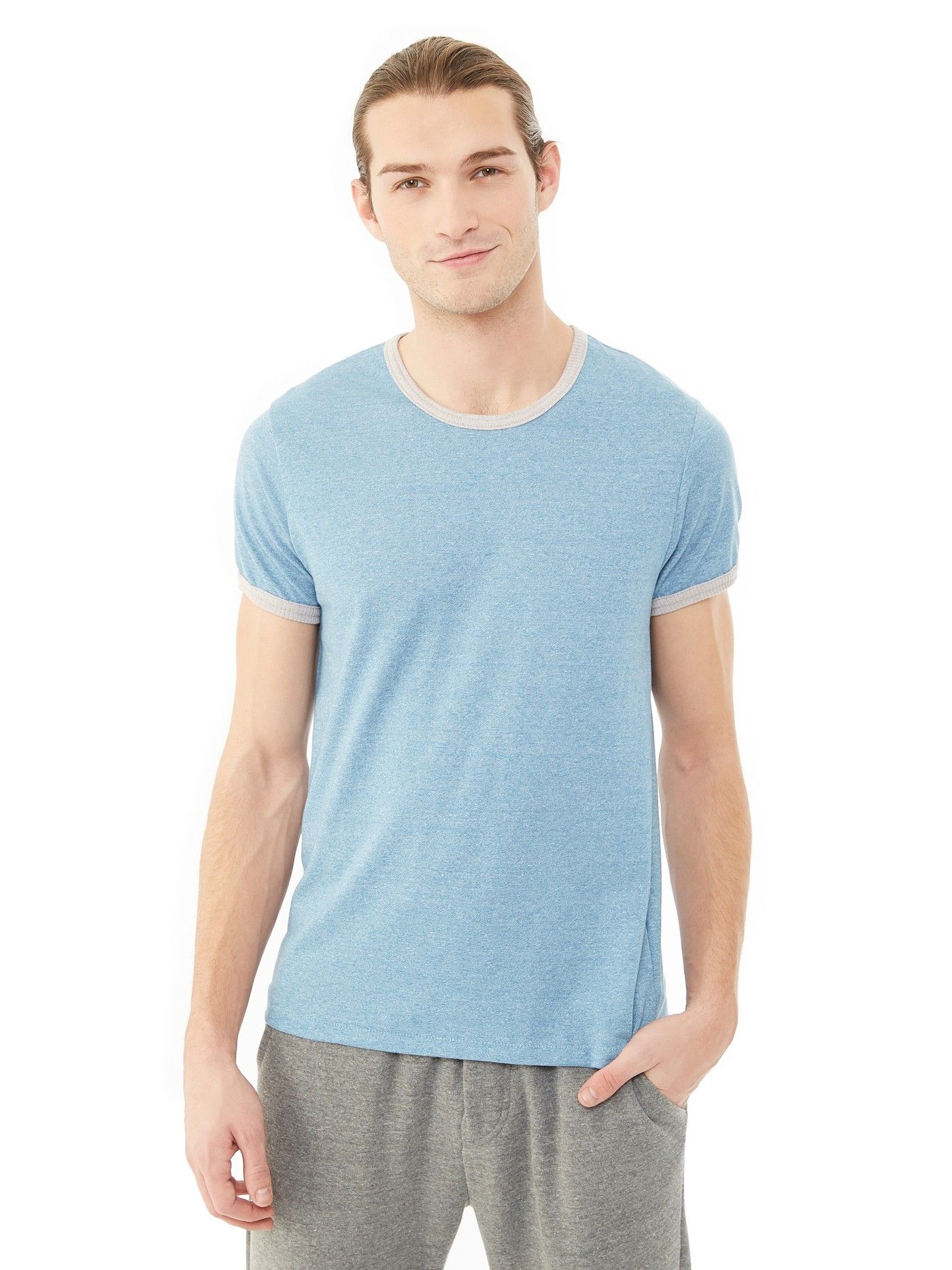 Alternative Men's Mock Twist Ringer Crew T-Shirt | T shirt