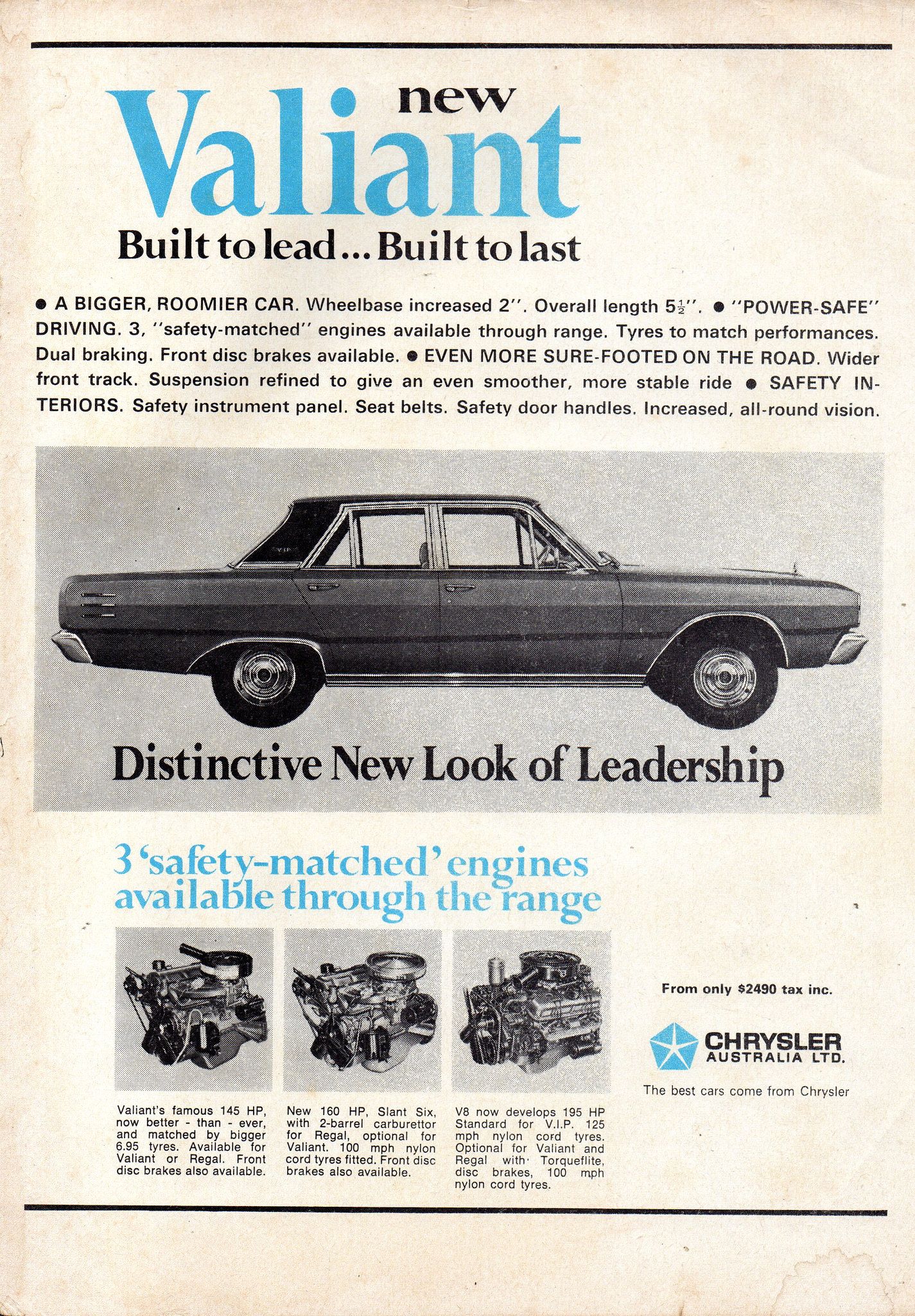 1966 CHRYSLER VALIANT VC REGAL A3 POSTER AD SALES BROCHURE ADVERTISEMENT ADVERT 1966 CHRYSLER VALIANT VC REGAL A3 POSTER AD SALES BROCHURE ADVERTISEMENT ADVERT