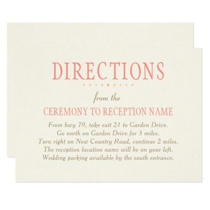 Wedding Directions Card Country Fls Pink Direction Wedding Directions Card Country Fls Pink Rustic Marriage Love Cyo