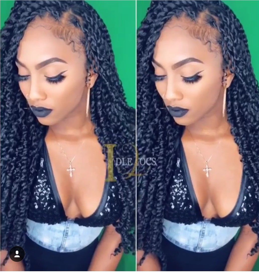 Passion twist hairstyle created by Boho Babe @xolovekailyn Model: @poca_ray Installed by: @idlelocs #passiontwistshairstyle Passion twist hairstyle created by Boho Babe @xolovekailyn Model: @poca_ray Installed by: @idlelocs #passiontwistshairstyle