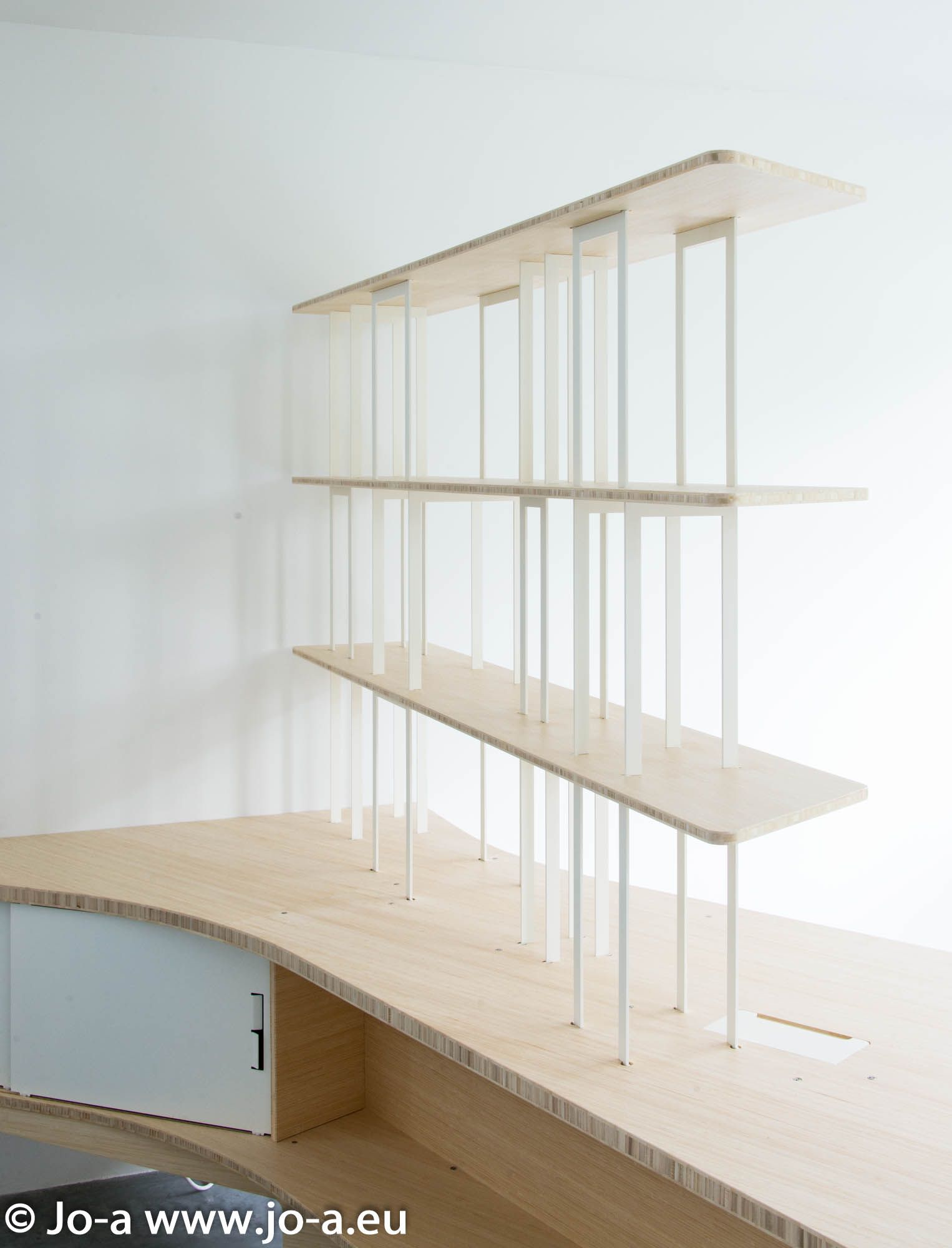 Arches Bookshelf Integrated With Home Office Desk Custom Furniture Design Arches Bookshelf Integrated With Home Office Desk Custom Furniture Design