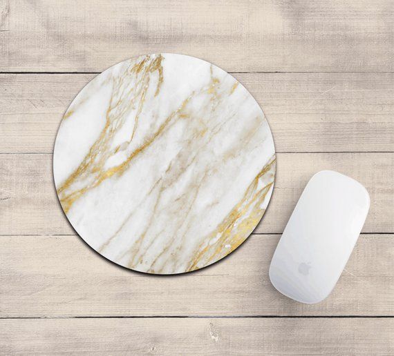 Gold Marble mousepad/white + gold marble/marble mousepad/mousepad/desk accessory/cute mousepad/marbl Mouse Pad Gold, Cute Mouse Pad, Monogram Mouse Pad, Personalized Mouse Pad, Gold Desk Accessories, Decorative Accessories, Rose Gold Marble, White Gold, Products