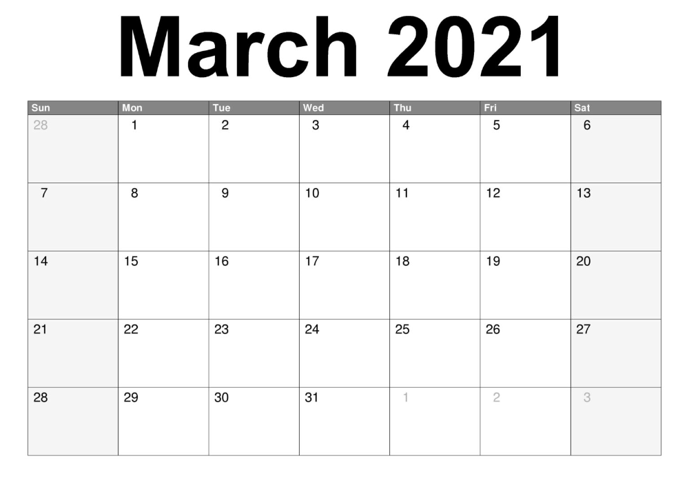 March 2021 Calendar Printable Pdf Printable Calendar In 2020 Calendar Printables 2021 Calendar Printable Calendar calendarlabs march 2021 printable calendar