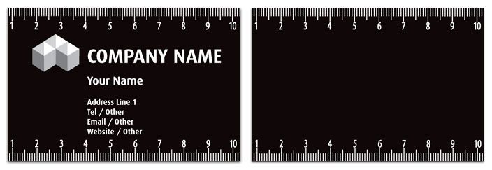 ruler business card marketing samples pinterest business cards