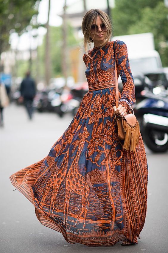 The 7 Most Versatile Pieces for Your Fall Wardrobe | Fashion | Street Style | Women Fashion | #style #dresses #fashion Bohemian Chic Dresses, Look Boho Chic, Vintage Boho Dress, Boho Dresses Long, Boho Chic Outfits, Sexy Dresses, Vintage Dresses, Bohemian Fashion, Bohemian Maxi