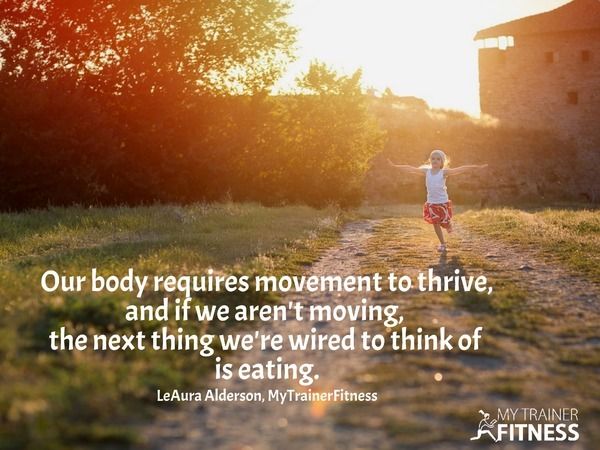 So the very best remedy for the desire for food when our body is overweight is to MOVE. Get up and m...