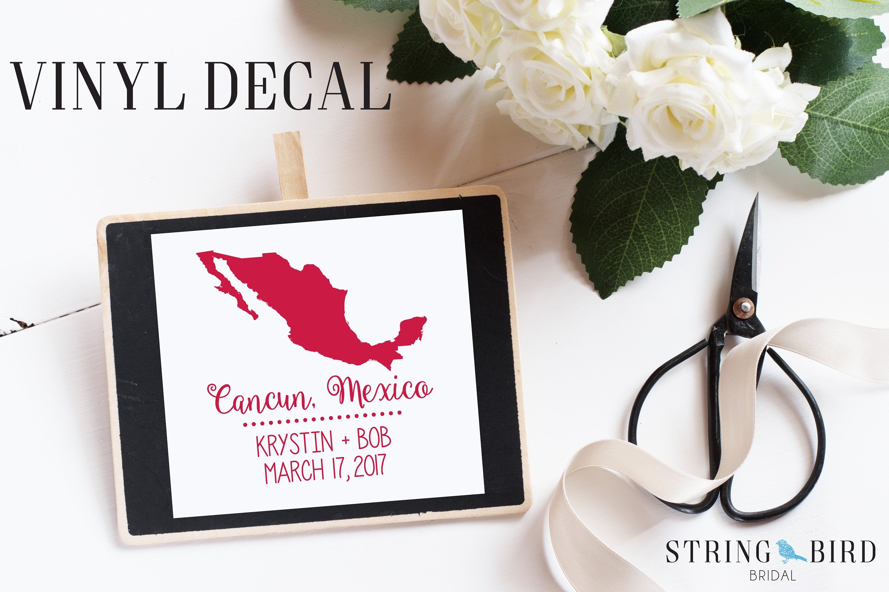 Destination Wedding Favor Destination Wedding Tumbler Personalized Cancun Mexico Tumbler