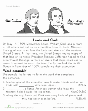 Pin upon Westward advancement image regarding Lewis Clark Printable Activities identify Pin upon Westward advancement