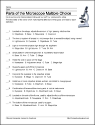 Parts Of The Microscope Worksheet Mania Parts Of The Microscope Worksheet