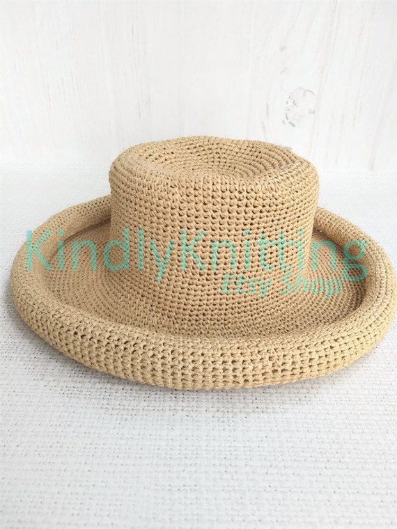 LADIES STRAW OVERSIZED FLOPPY SUN HAT NATURAL TAN STRAW 21/"