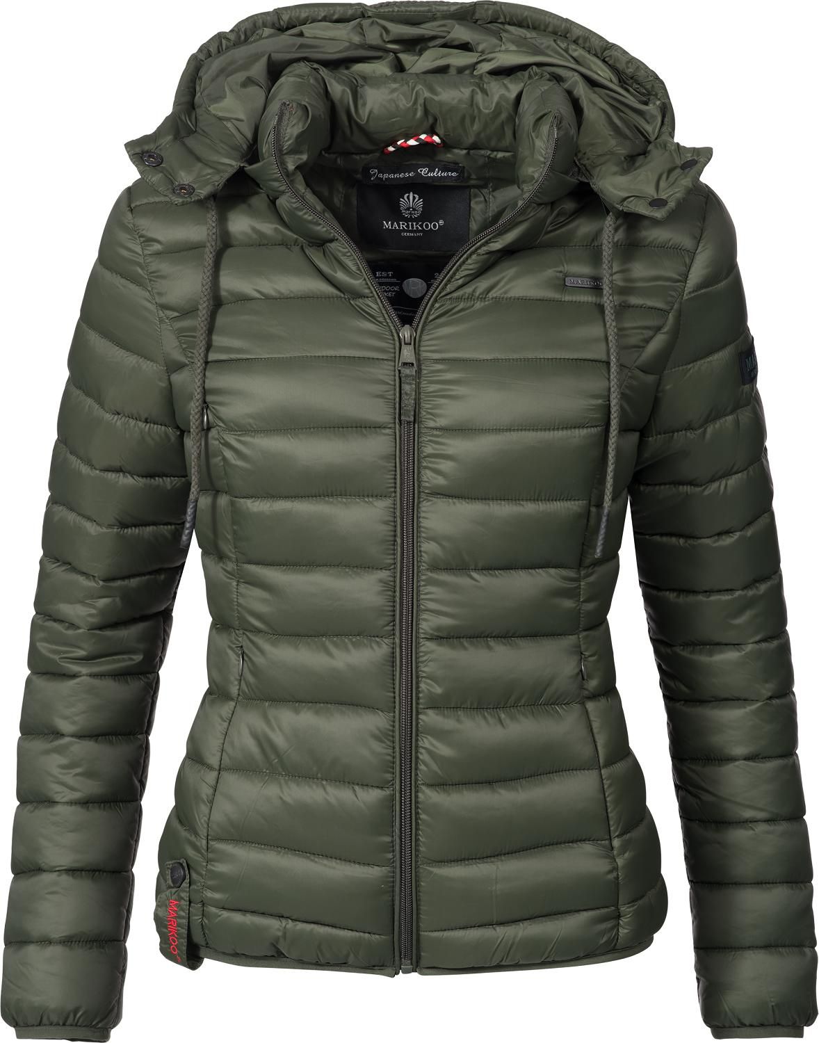 Marikoo Damen Jacke Steppjacke Ubergangsjacke Kapuze Marikoo Damen Jacke Steppjacke Ubergangsjacke Kapuze