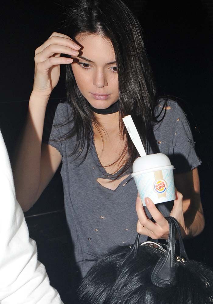 Kendall Jenner Stops By Burger King After a Night Out With Pal Leon