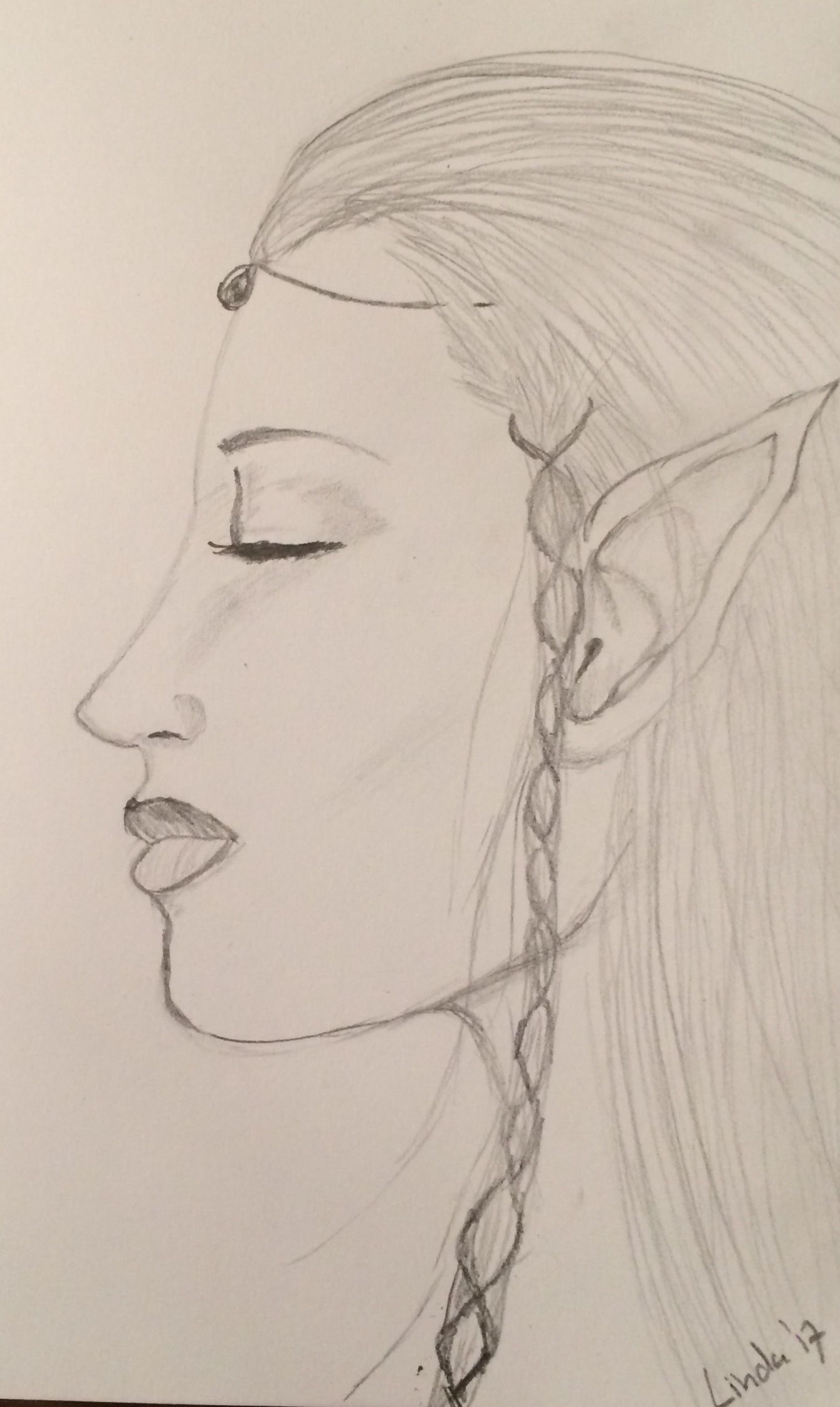 quick pencil drawing elf sketch pinterest sketches and draw