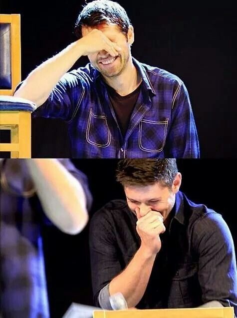 Misha Collins and Jensen Ackles / Cockles MishaxJensen Pinterest
