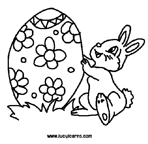 Happy Easter Bunny Coloring Pages Happy Easter Bunny Coloring Pages