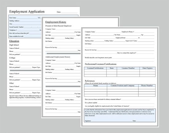 blank job application printable job application templates free printable generic application for employment
