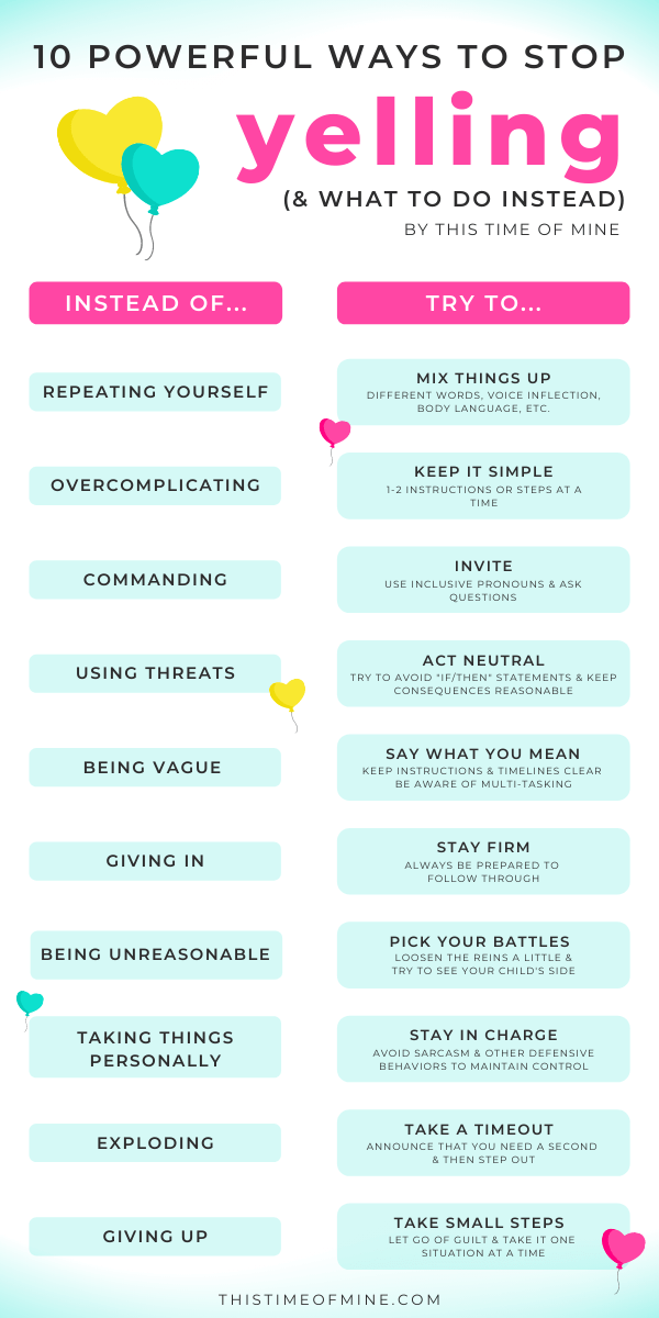 Want to stop yelling at your kids? Find out what we do as moms that can trigger us to yell and try these simple alternatives to yelling instead! Positive discipline | parenting | get kids to listen | child isn't listening | disciplining | without yelling | yell less | simple discipline | how to stop yelling | positive parenting | parenting hacks | techniques | strategies #yelling #parenting #positivediscipline #thistimeofmine Positive Parenting Solutions, Conscious Parenting, Mindful Parenting, Parenting Help, Parenting Skills, Gentle Parenting, Positive Parenting Toddlers, Parenting Hacks Toddlers, Positive Parenting Quotes