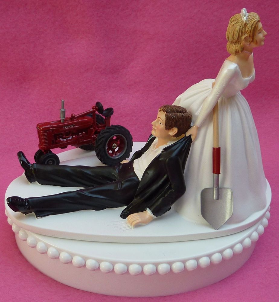 Wedding Cake Topper International Ih Farmall Red Tractor Themed Wedding Cake Topper International Ih Farmall Red Tractor Themed Farming Farmer