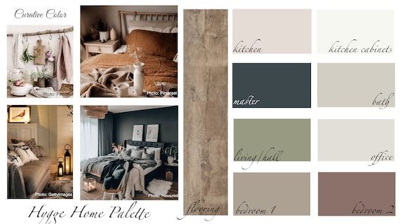 Hello and welcome to Curative Color! If youre looking for an easy and affordable way to get hand selected and designer curated color onto your walls without the guess work, look no further! Im Erika! I have a BA in Interior Design from Michigan State University and 10+ years of experience in Hygge Paint Colors, Hygge Color Palette, Interior Paint Color Palette, Paint Colors For Home, House Color Palettes, Paint Color Palettes, Paint Color Schemes, Living Room Color Schemes, Kitchen And Living Room Combo Colors
