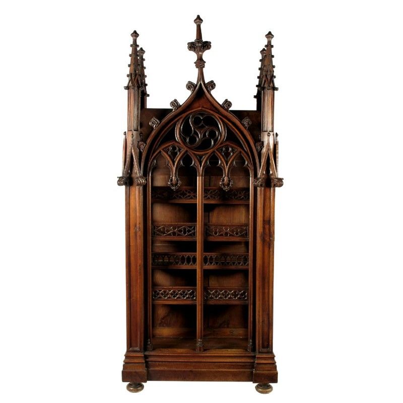 Date Unspecified A 19th Century Continental Walnut Gothic Cabinet Estimate 4 000 6 Er Furniture Revival Home Decor Gothic Furniture, Gothic Cabinet Furniture