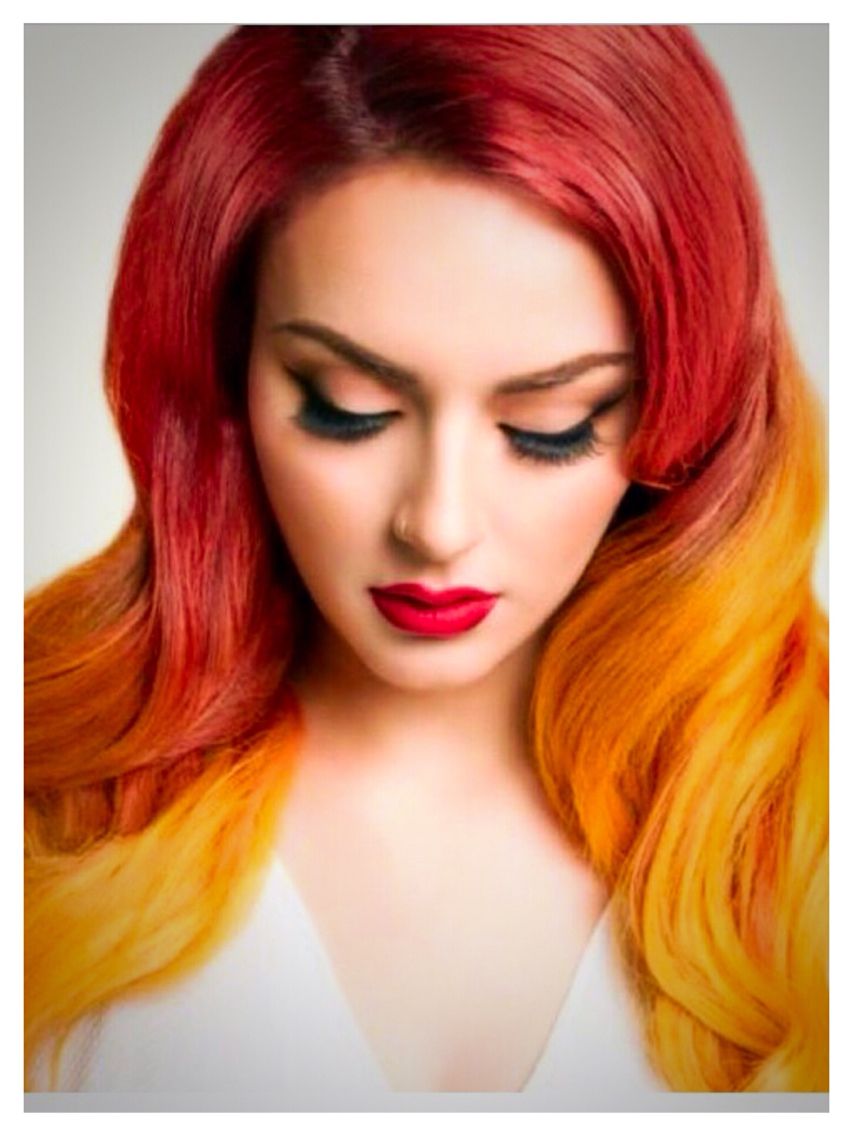 Pin on fire hair color