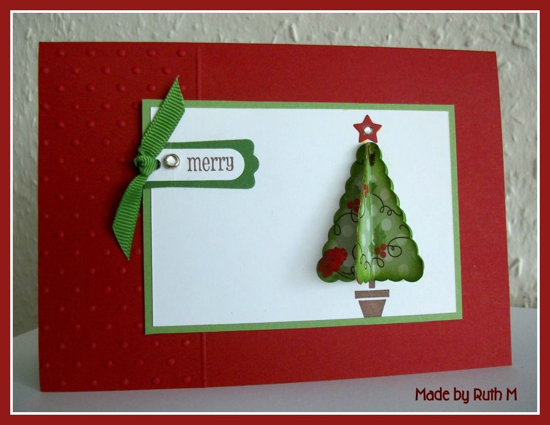 3d Tree Christmas Cards