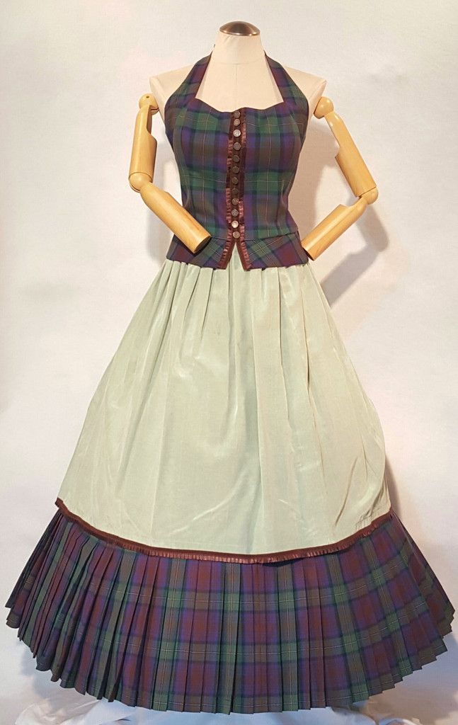 tartan ball gown