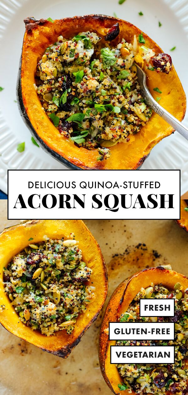 Vegetarian Stuffed Acorn Squash Recipes