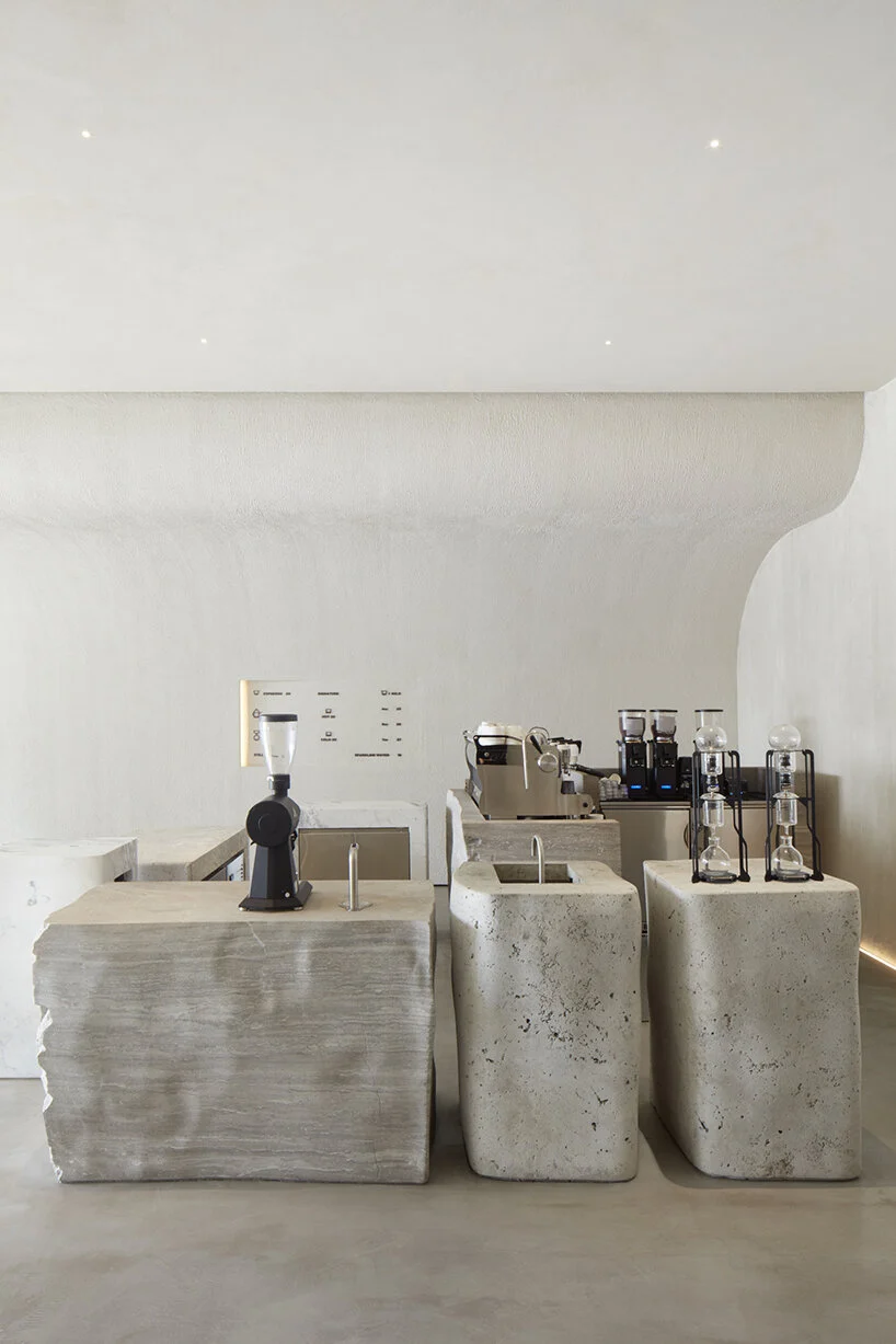 VSHD Designs Coffee Shop In Dubai With Blocks Of Monolithic Stone vshd-designs-coffee-shop-in-dubai-with-blocks-of-monolithic-stone