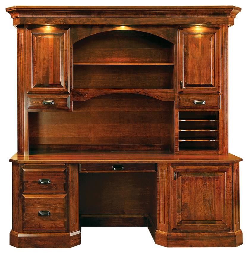 Amish Saturn Desk With Optional Hutch Let The Saturn Shine In Your