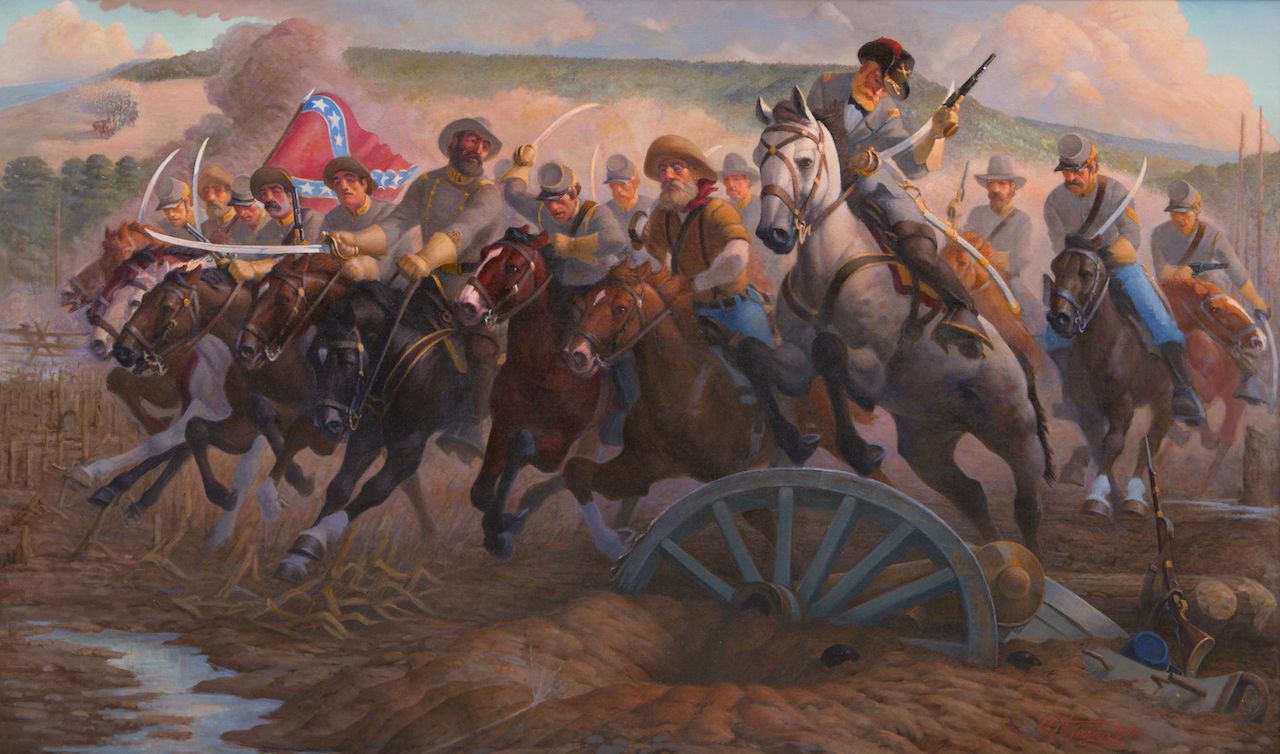 confederate cavalry charge civil