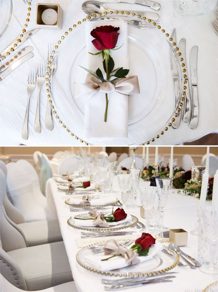 If you are planning a Beauty & the Beast style wedding day or you simply love classic and romantic ideas then this place setting at Sheene Mill will be exactly to your taste. Reception Table, Wedding Table, Our Wedding, Dream Wedding, Trendy Wedding, Wedding Tips, Frugal Wedding, Wedding Timeline, Country Wedding