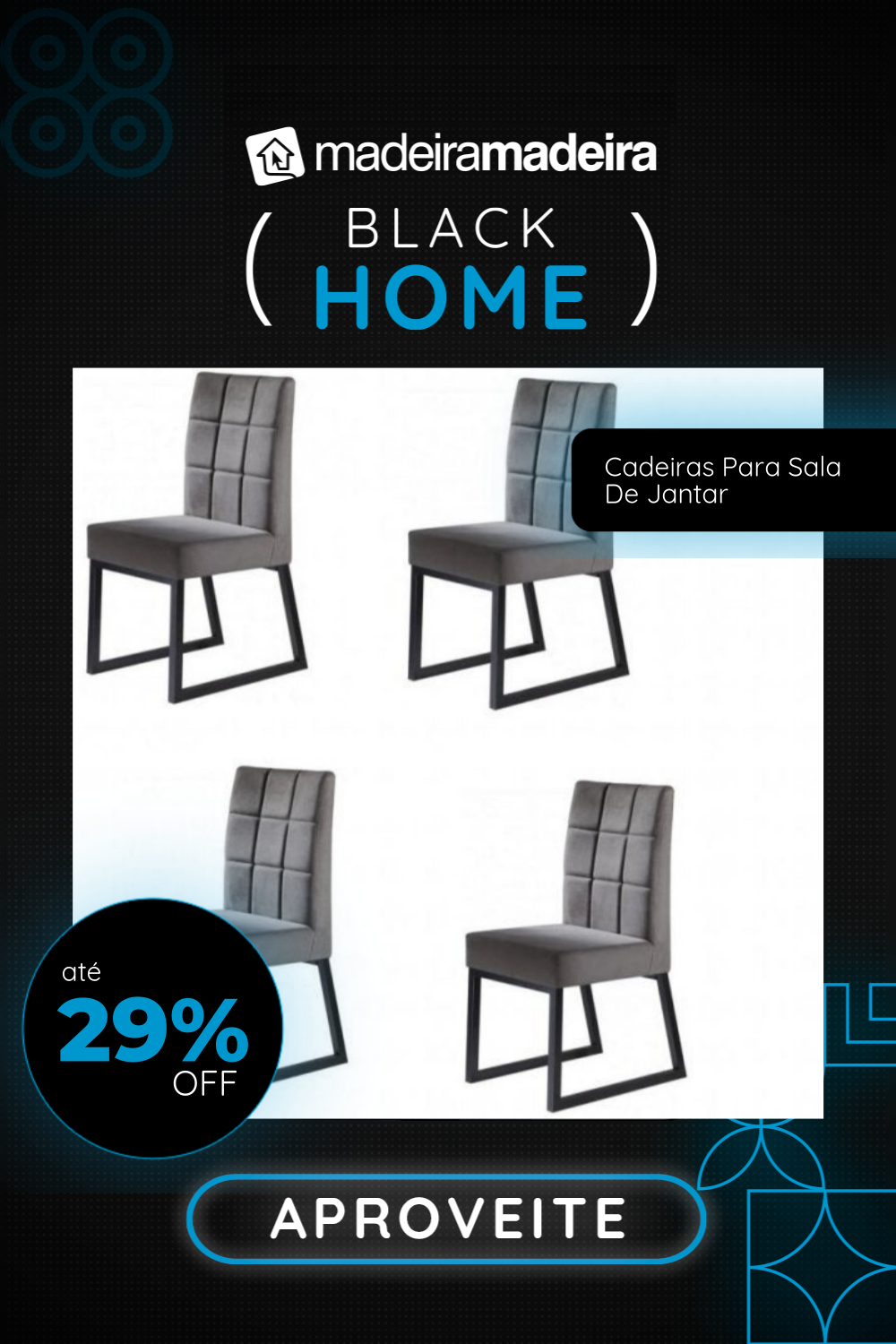 Ei, sabia que na MadeiraMadeira você pode comprar pelo Whatsapp? Mande uma mensagem que nossos consultores vão te ajudar na compra :) Dining Chairs, Furniture, Home Decor, Products, Chairs For Living Room, Chair Upholstery, Decoration Home, Room Decor, Dining Chair