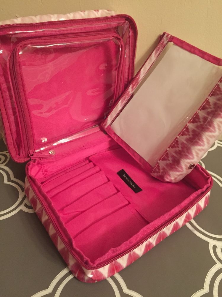 Bare Minerals Escentuals New Large Organizer Cosmetic Bag Fresh Bare Minerals Escentuals New Large Organizer Cosmetic Bag Fresh Forward 9x7 Bareminerals