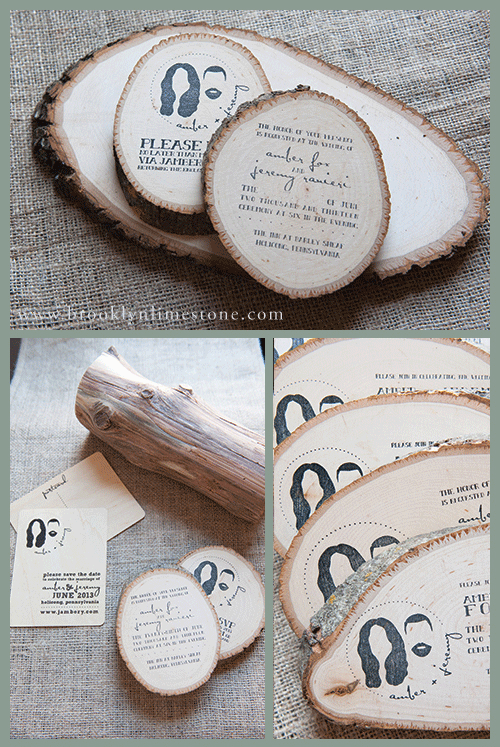 Wooded Wedding Invitations Aka The Most Awesome Ever Brooklyn Limestone Wooded Wedding Invitations Aka The Most Awesome Ever