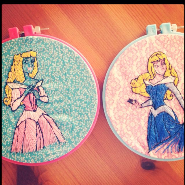 Latest Disney embroidery. Princess Aurora. Disney Embroidery, Hand
