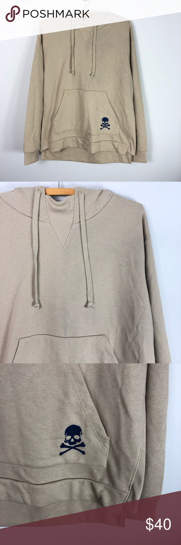 Soul Cycle Skull Tan Hoodie Sweatshirt Pullover Tan Hoodie Sweatshirts Hoodie Pullover Sweatshirts