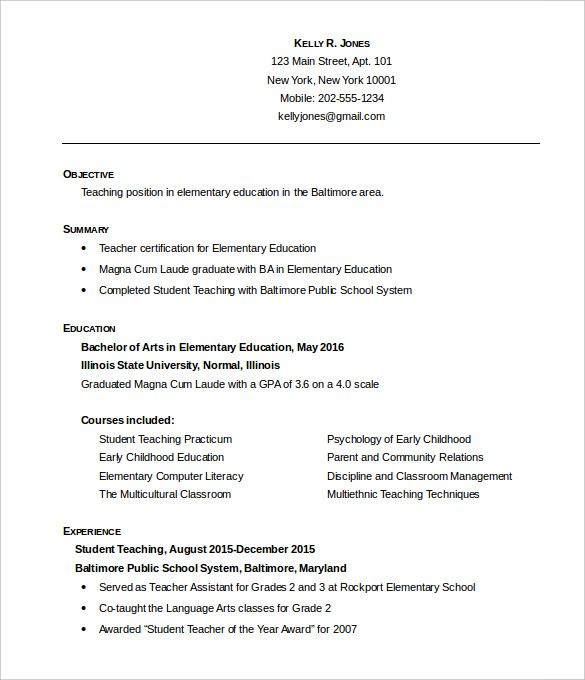 free-resume-templates-for-teachers-resume-samples