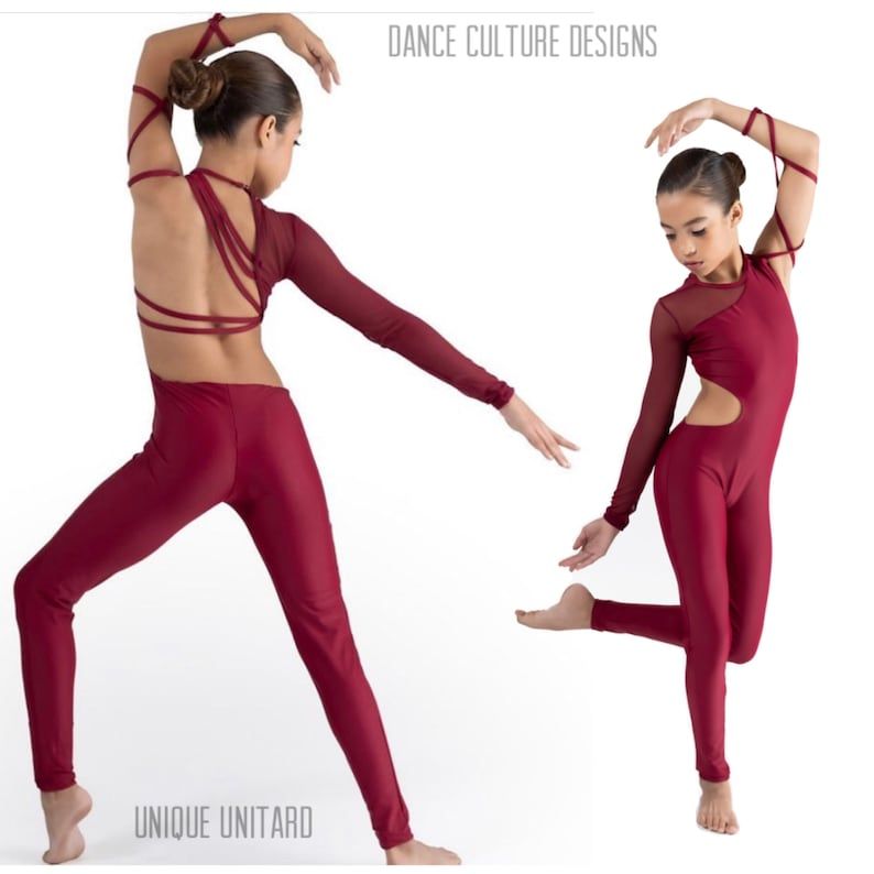 Unique Unitard Mesh Dance Unitard Contemporary Dance Etsy Dance Unitard Contemporary