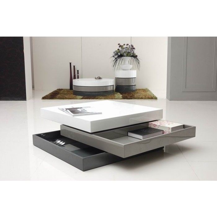 Trio 2 Modern 3 Tone Square Coffee Table Furniture - 3 Tier Square Coffee Table Trio 2 Modern 3 Tone Square Coffee Table Furniture - 3 Tier Square Coffee Table