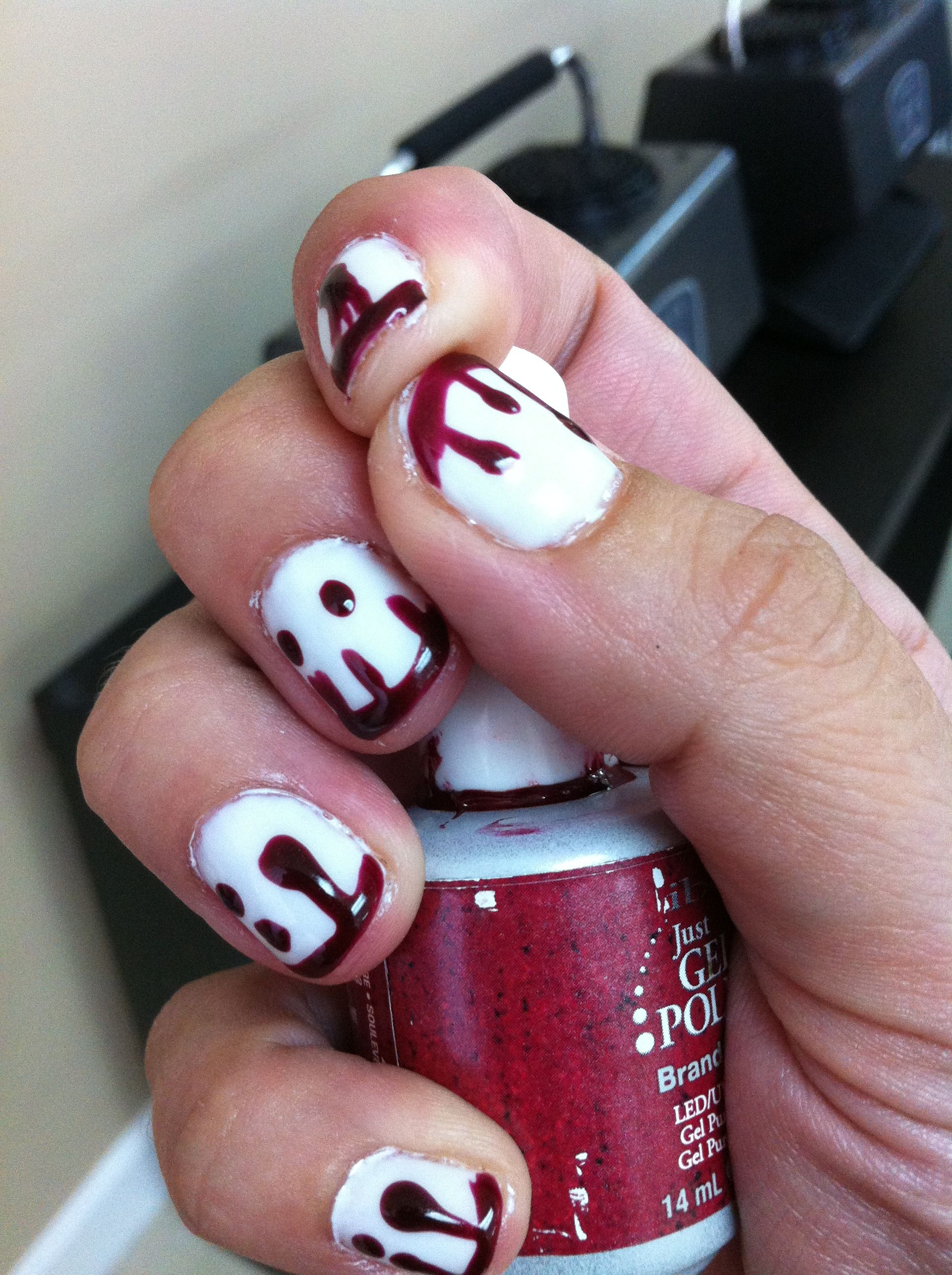 Fun nails for a Halloween wedding I'm photographing
